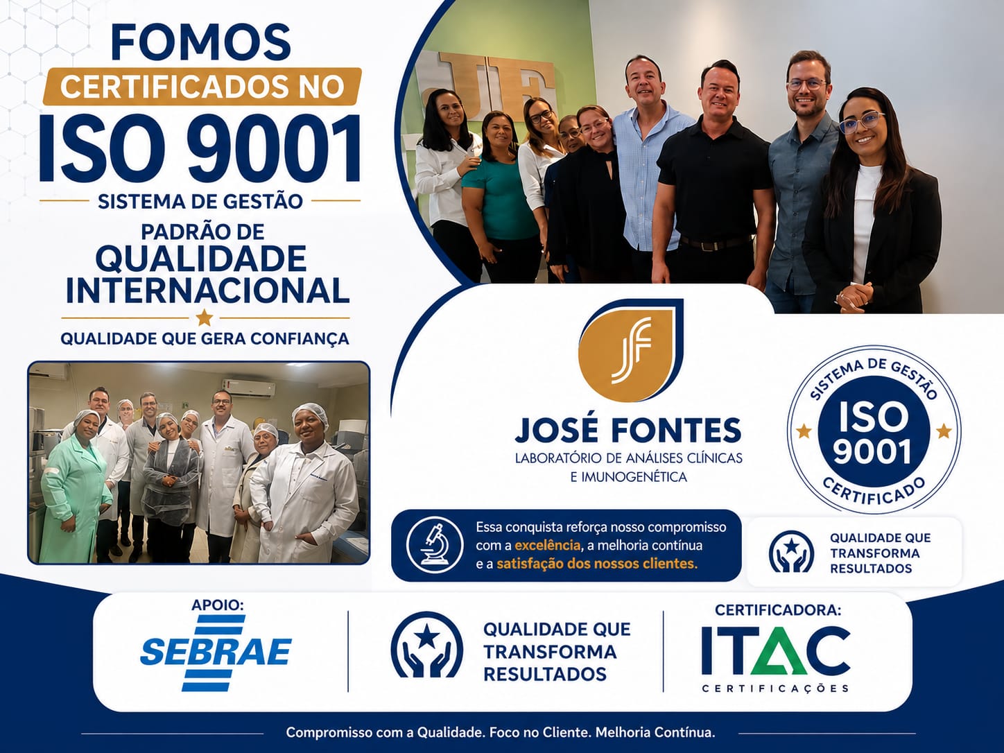 Certificação ISO - Laboratório José Fontes